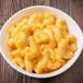 Close-up of creamy macaroni and cheese side dish