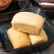 Close-up of cornbread muffins at Bell's Breakaway.