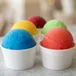 Assorted water ice flavors including blue raspberry, mango, cherry and green apple